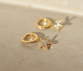 Pendientes de estrella de mar - Impermeables